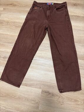 Empyre Men's Brown Straight-Leg Chinos